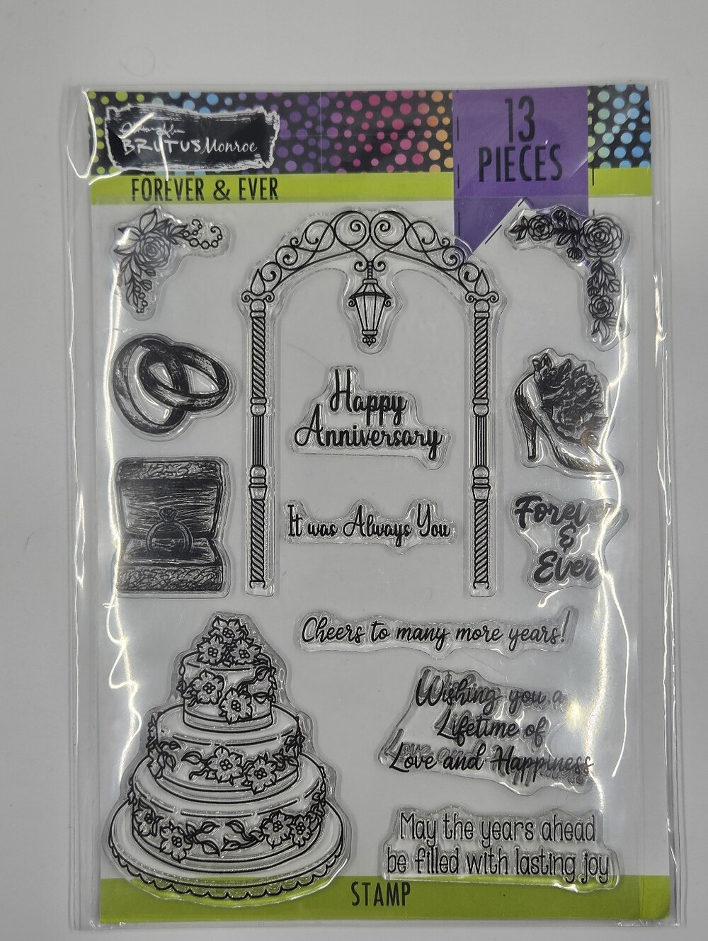 Brutus Monroe Forever & Ever Clear Stamp & Die Cut Set